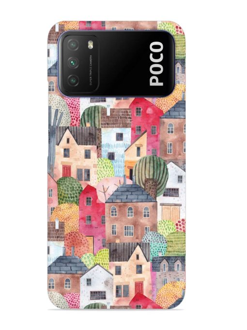 Abstract Seamless Pattern Snap Case for Poco M3 Zapvi