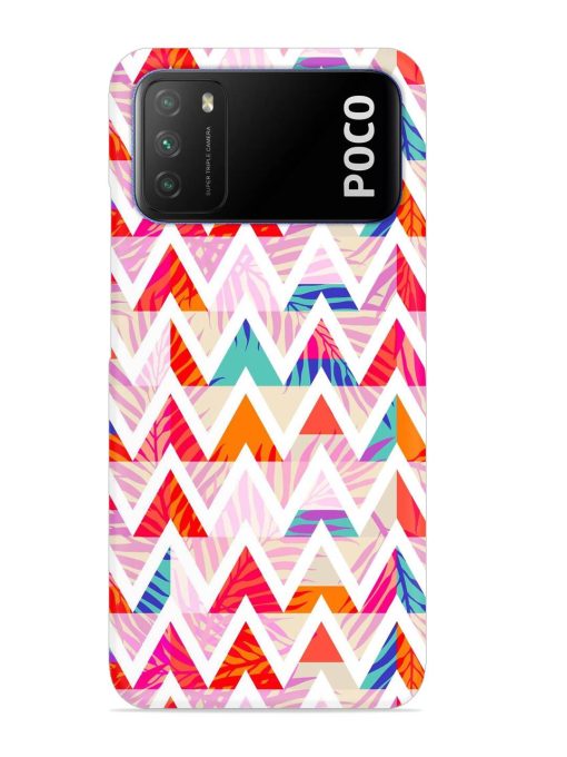 Abstract Triangle Background Snap Case for Poco M3