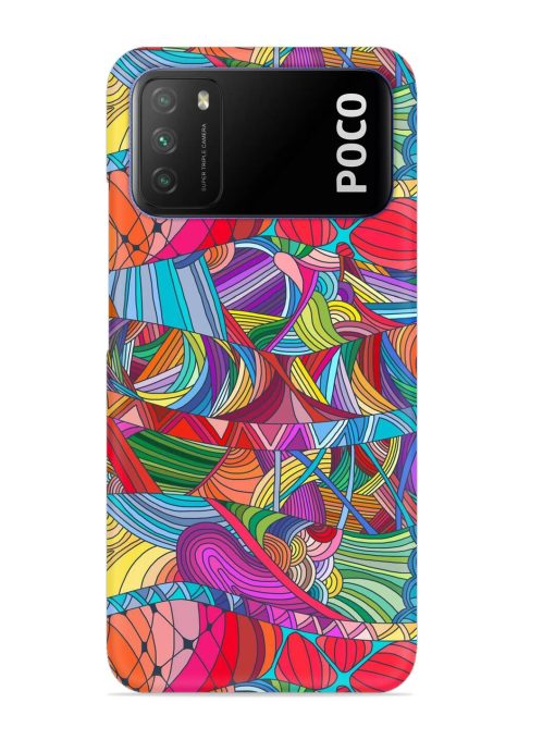 Seamless Patterns Hand Drawn Snap Case for Poco M3