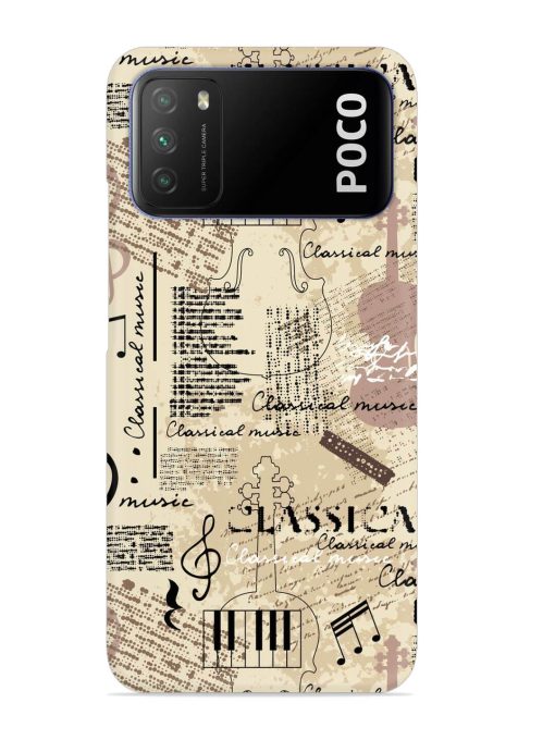 Classical Music Lpattern Snap Case for Poco M3 Zapvi