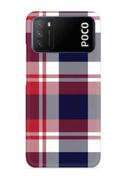 Classic Plaid Tartan Snap Case for Poco M3 Zapvi