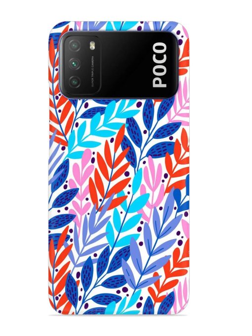 Bright Floral Tropical Snap Case for Poco M3 Zapvi