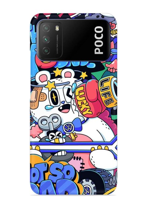 Universal Doodle Snap Case for Poco M3 Zapvi