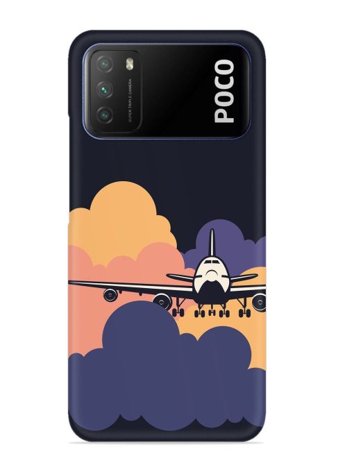 Aeroplane vector Snap Case for Poco M3 Zapvi