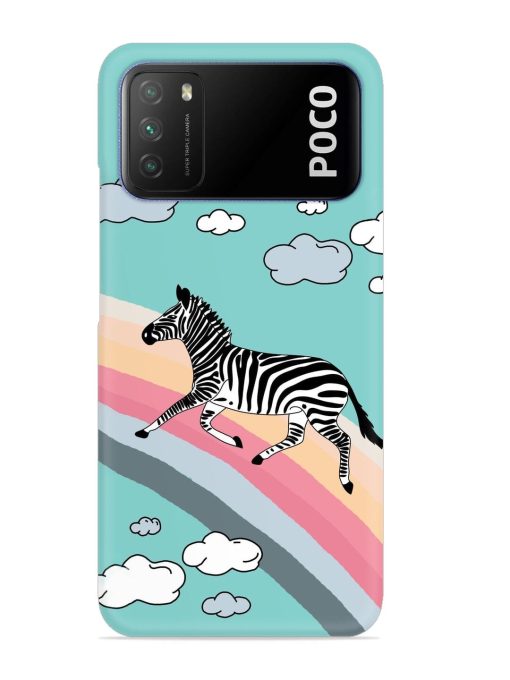 Running Zebra Snap Case for Poco M3 Zapvi