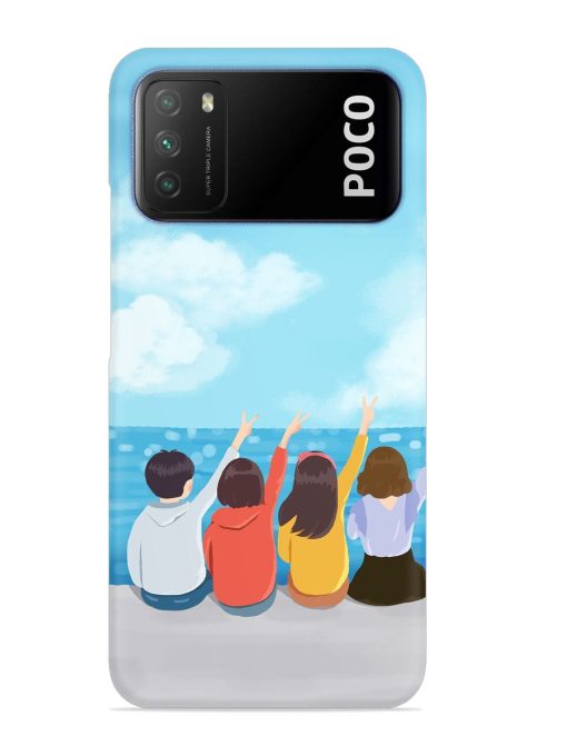 Happy Kids Snap Case for Poco M3 Zapvi