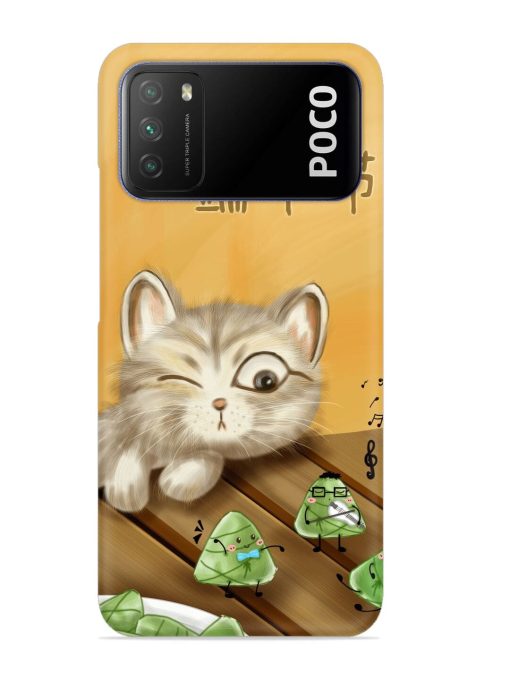 Cat Scorpion Dancing Snap Case for Poco M3