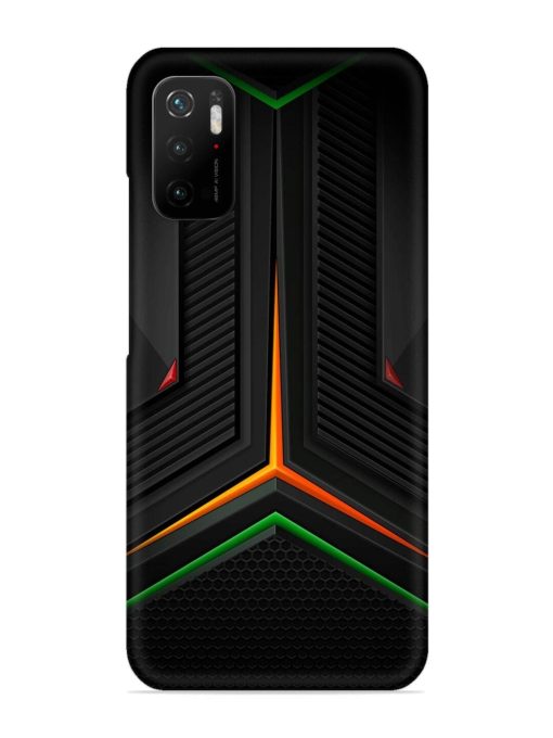 Orange Triangle Light Snap Case for Poco M3 Pro (5G) Zapvi