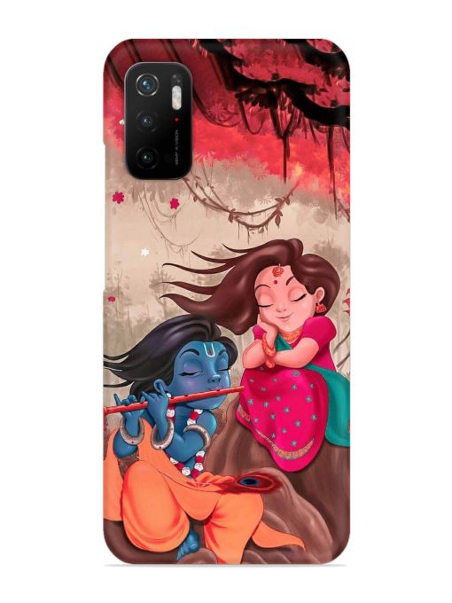 Radhe Krishna Water Art Snap Case for Poco M3 Pro (5G) Zapvi