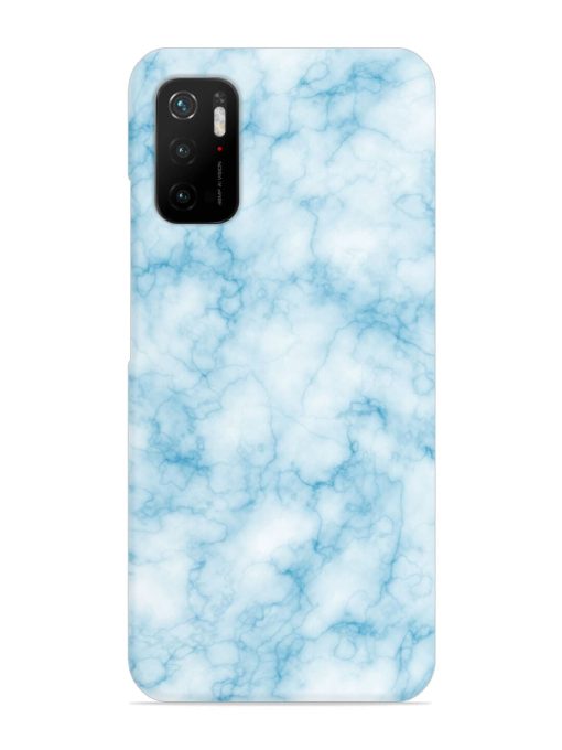 Blue White Natural Marble Snap Case for Poco M3 Pro (5G) Zapvi