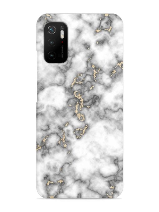 Gray And Gold Marble Snap Case for Poco M3 Pro (5G) Zapvi