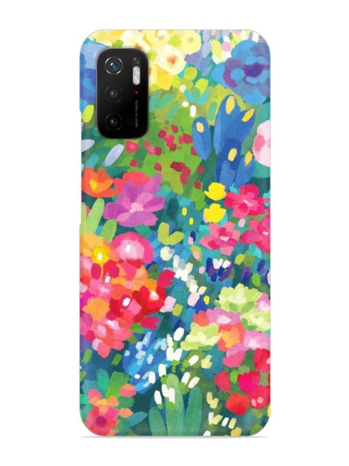 Watercolor Flower Art Snap Case for Poco M3 Pro (5G) Zapvi