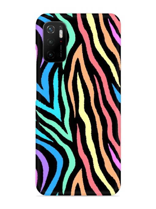 Colorful Abstract Zebra Snap Case for Poco M3 Pro (5G) Zapvi