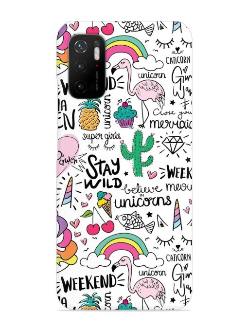 Unicorn Ice Cream Snap Case for Poco M3 Pro (5G)