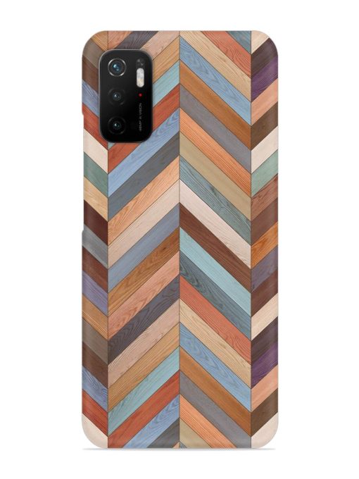 Seamless Wood Parquet Snap Case for Poco M3 Pro (5G) Zapvi