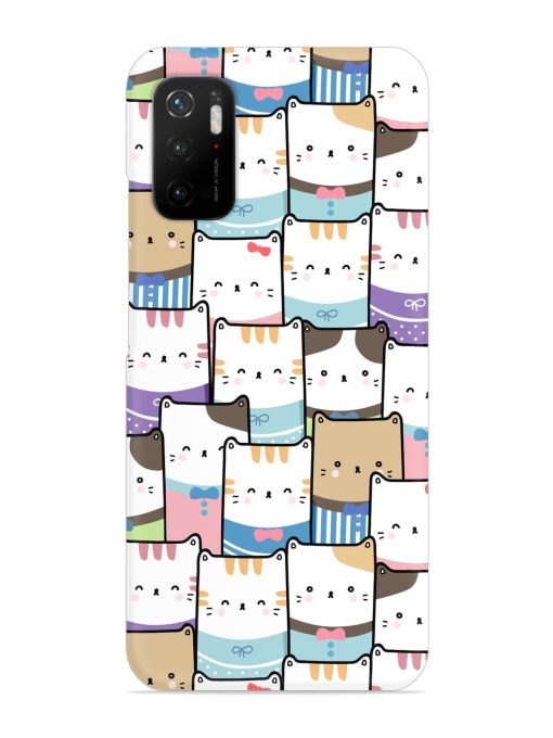 Cute Adorable Cat Snap Case for Poco M3 Pro (5G) Zapvi