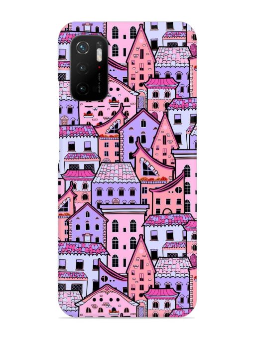 Seamless Pattern Houses Snap Case for Poco M3 Pro (5G)