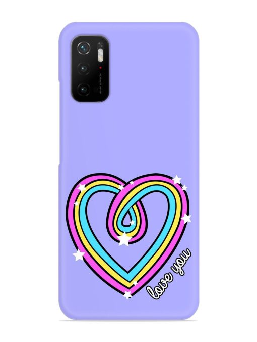 Colorful Rainbow Heart Snap Case for Poco M3 Pro (5G) Zapvi