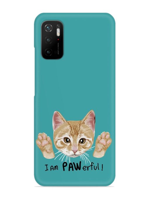 Typography Slogan Cat Snap Case for Poco M3 Pro (5G) Zapvi