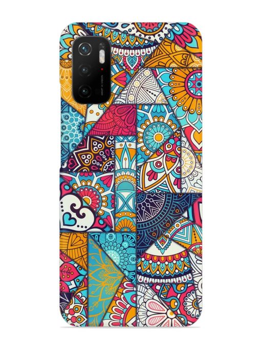 Patchwork Pattern Vintage Snap Case for Poco M3 Pro (5G)