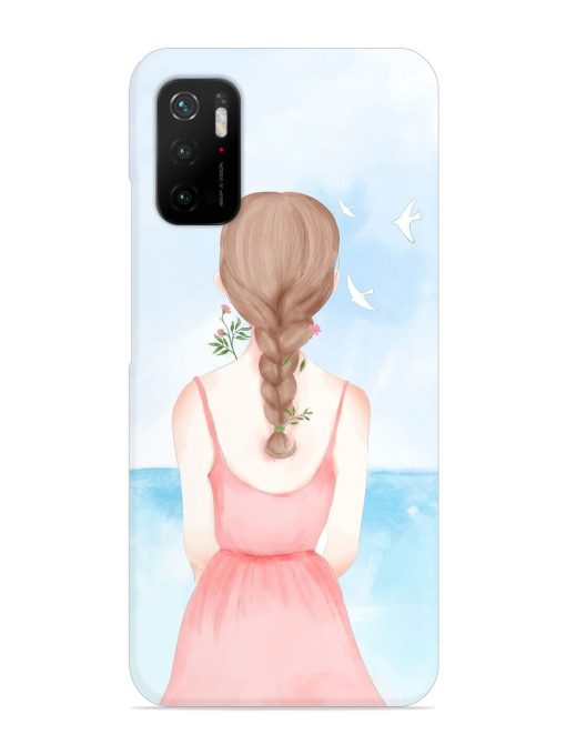 Watercolor Girl Vector Snap Case for Poco M3 Pro (5G) Zapvi