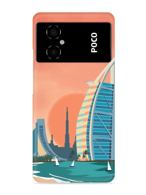 Dubai Architectural Scenery Snap Case for Poco M4 (5G) Zapvi