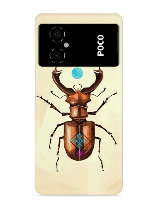 Stag Beetle Vector Snap Case for Poco M4 (5G) Zapvi