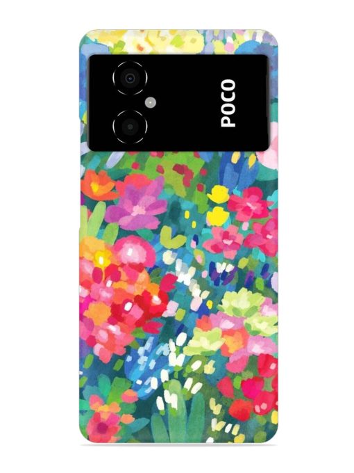 Watercolor Flower Art Snap Case for Poco M4 (5G)