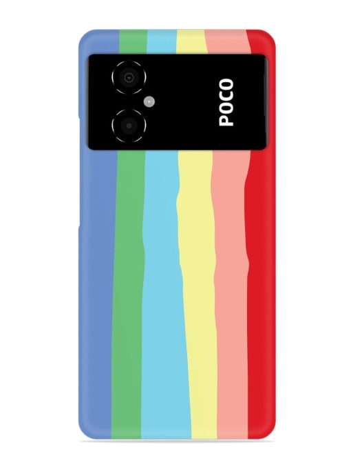 Rainbow Premium Shade Snap Case for Poco M4 (5G) Zapvi