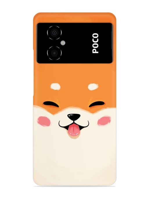 Happy Cat Art Snap Case for Poco M4 (5G) Zapvi