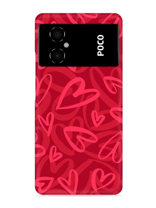 Seamless Romantic Pattern Snap Case for Poco M4 (5G)