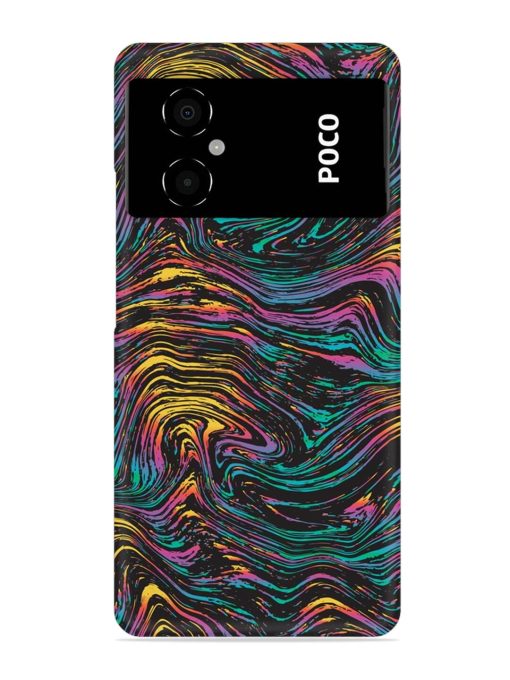 Abstract Liquid Colors Snap Case for Poco M4 (5G) Zapvi