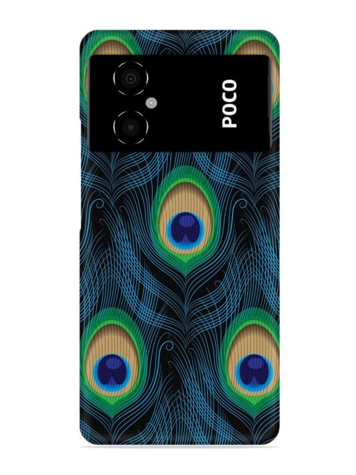 Seamless Pattern Peacock Snap Case for Poco M4 (5G) Zapvi