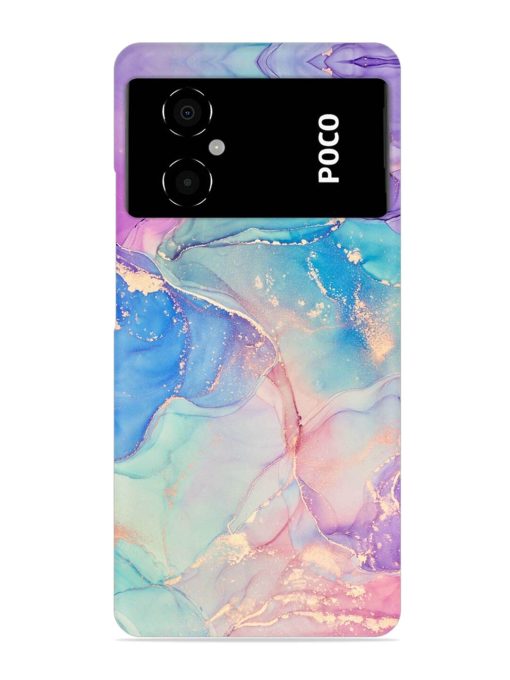 Alcohol Ink Colors Snap Case for Poco M4 (5G)