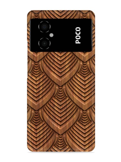 Carved Pattern On Snap Case for Poco M4 (5G) Zapvi