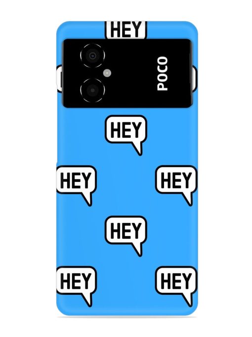 Hey Text Message Snap Case for Poco M4 (5G) Zapvi