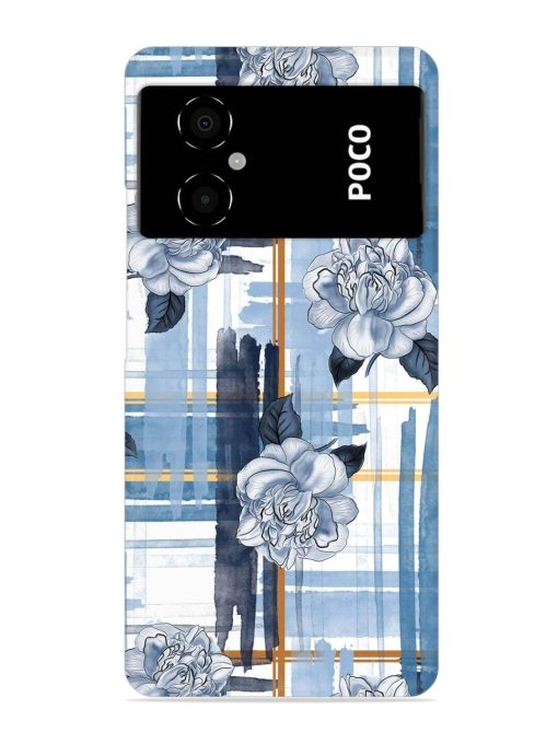 Watercolor Pattern Rose Snap Case for Poco M4 (5G) Zapvi