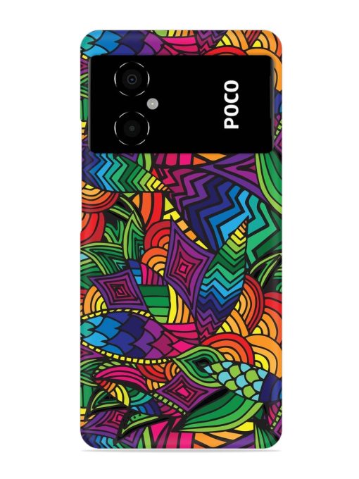 Abstract Multicolor Seamless Snap Case for Poco M4 (5G) Zapvi