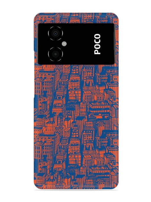 Hand Drawn Seamless Snap Case for Poco M4 (5G)