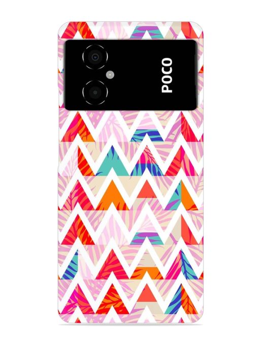 Abstract Triangle Background Snap Case for Poco M4 (5G) Zapvi