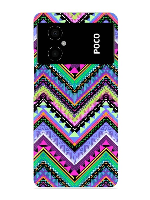 Tribal Aztec Print Snap Case for Poco M4 (5G)