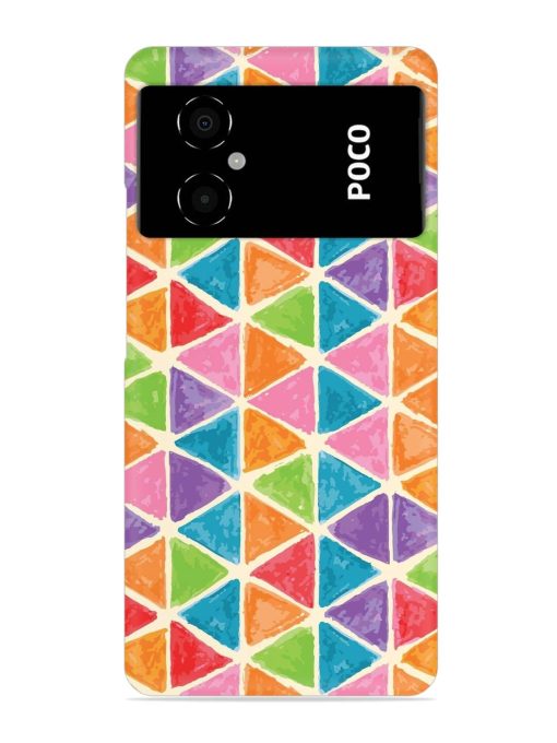 Seamless Colorful Isometric Snap Case for Poco M4 (5G)