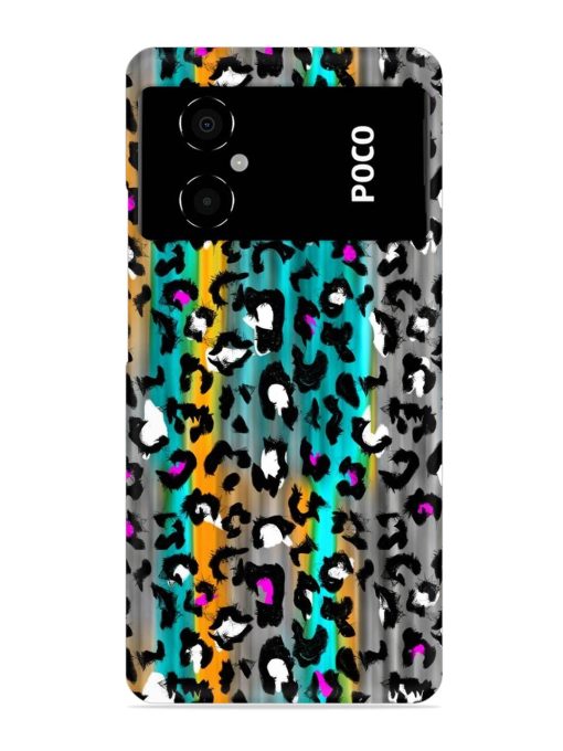 Mix Animal Skin Snap Case for Poco M4 (5G)