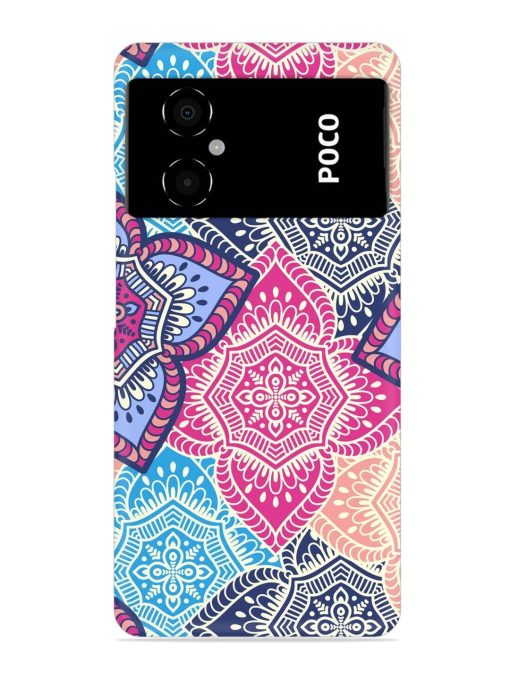 Ethnic Floral Seamless Snap Case for Poco M4 (5G) Zapvi