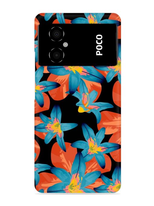 Philippine Flowers Seamless Snap Case for Poco M4 (5G) Zapvi