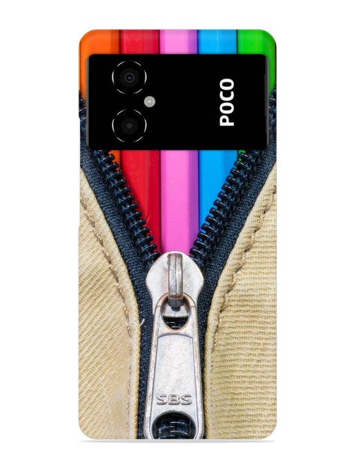 Zip In Color Snap Case for Poco M4 (5G) Zapvi