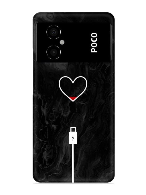 Heart Charging Vector Snap Case for Poco M4 (5G) Zapvi