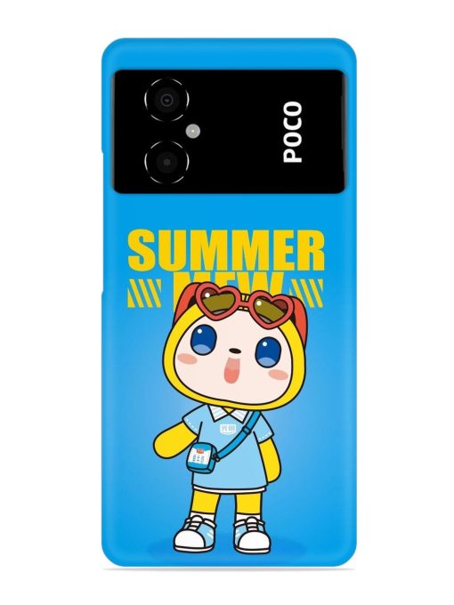 Summer Mew Cartoon Snap Case for Poco M4 (5G) Zapvi