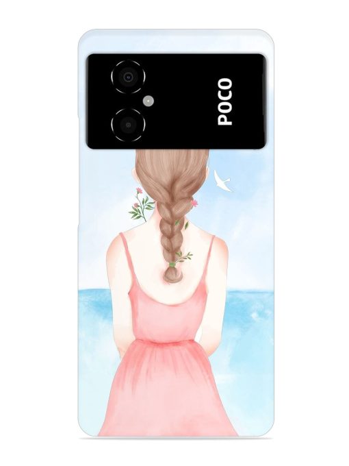 Watercolor Girl Vector Snap Case for Poco M4 (5G)