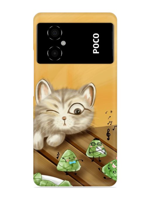 Cat Scorpion Dancing Snap Case for Poco M4 (5G) Zapvi